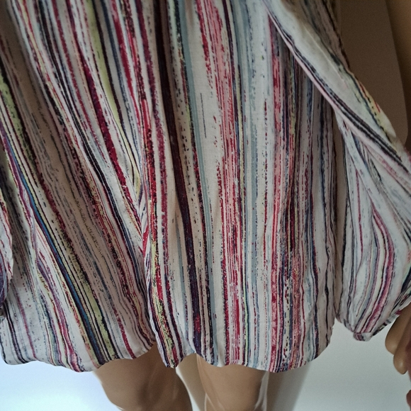 NWT BCBG Generation Striped Lightweight Sheerish  Shorts Romper/ Playsuit Med - Picture 5 of 16